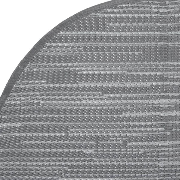 vidaXL Tapis d'ext&eacute;rieur ARAKIL gris &Oslash;160 cm PP
