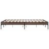 vidaXL Cadre de lit sans matelas ch&ecirc;ne marron 120x190 cm