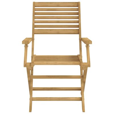 vidaXL Ensemble à manger de jardin 5 pcs Bois d'acacia solide