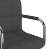 vidaXL Chaise pivotante de bureau Gris fonc&eacute; Tissu