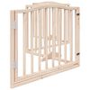 vidaXL Barri&egrave;re pour chiens avec porte 4 panneaux bois de peuplier