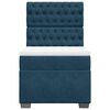 vidaXL Sommier &agrave; lattes de lit avec matelas bleu 80x200 cm velours