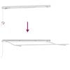 vidaXL Cadre d'auvent Blanc 3,5 x 2 m Métal