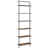 vidaXL &Eacute;tag&egrave;re 6 niveaux 60 x 24 x 203 cm Bois d'ing&eacute;nierie Ch&ecirc;ne fum&eacute;