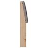 vidaXL T&ecirc;te de lit capitonn&eacute;e Taupe 160 cm Pin massif