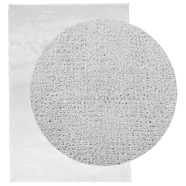 vidaXL Tapis OVIEDO &agrave; poils courts gris 140x200 cm