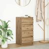 vidaXL Buffet ch&ecirc;ne artisanal 37,5x35x76 cm bois d'ing&eacute;nierie