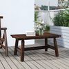 vidaXL Table basse 90x50x41 cm bois massif d'&eacute;pic&eacute;a