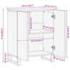 vidaXL Buffet 60x34x75 cm bois de manguier massif brut
