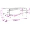 vidaXL Banc de couloir Cire marron 115 x 40 x 45 cm Bois de Pin Massif