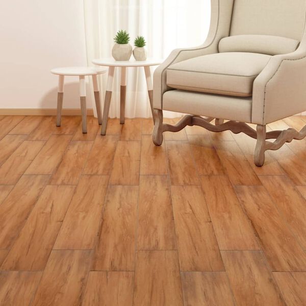 vidaXL Dalles de plancher PVC autoadhésif 5,21 m² 2 mm orme naturel