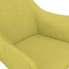 vidaXL Chaise pivotante de salle &agrave; manger Vert Tissu
