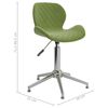 vidaXL Chaises pivotantes &agrave; manger lot de 4 vert clair velours