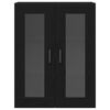 vidaXL Haut Armoire Montage mural 2 pcs Ch&ecirc;ne noir 69,5 x 34 x 180 cm