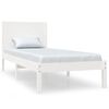 vidaXL Cadre de lit sans matelas blanc 100x200 cm bois de pin massif