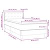 vidaXL Sommier &agrave; lattes de lit avec matelas rose 90x210 cm velours