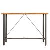 vidaXL Table de bar Teck recyclé massif 150x70x106 cm