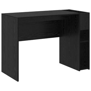 vidaXL Bureau Ch&ecirc;ne noir Bois d'ing&eacute;nierie 109 x 50 x 78 cm