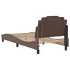 vidaXL Cadre de lit Viana avec LED sans matelas marron 90x190 cm