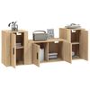 vidaXL Ensemble de meubles TV 3 pcs Ch&ecirc;ne sonoma Bois d'ing&eacute;nierie