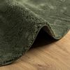 vidaXL Tapis HUARTE &agrave; poils courts doux et lavable vert for&ecirc;t &Oslash; 100 cm