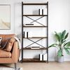vidaXL &Eacute;tag&egrave;re Ch&ecirc;ne fum&eacute; 40 x 30 x 85 cm Bois d'ing&eacute;nierie