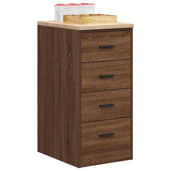vidaXL Armoire de rangement de garage ch&ecirc;ne marron 40x51x85cm bois pin