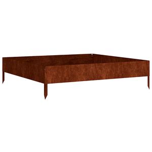 vidaXL Lit sur&eacute;lev&eacute; de jardin 100x100x26 cm acier corten