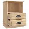 vidaXL Table de chevet ch&ecirc;ne sonoma 43x36x60 cm