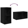 vidaXL Ensemble meuble TV 3 pcs Ch&ecirc;ne noir Bois d'ing&eacute;nierie