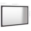 vidaXL Ensemble de meubles de salle de bain 2 pcs Gris