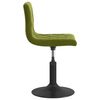 vidaXL Chaises pivotantes &agrave; manger lot de 4 vert clair velours