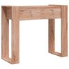 vidaXL Table console 90x35x75 cm Bois de teck solide