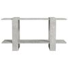 vidaXL Biblioth&egrave;que Gris b&eacute;ton 100x30x51 cm bois d'ing&eacute;nierie