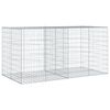 vidaXL Panier gabion avec couvercle 200x100x100 cm fer galvanis&eacute;