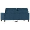 vidaXL Canap&eacute; &agrave; 2 places Bleu 140 cm Velours