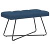 vidaXL Banc avec capitonnage bouton Bleu 80 x 40 x 46 cm Tissu