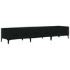 vidaXL Meuble TV Noir 150x34,5x30 cm Bois d'ing&eacute;nierie