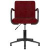 vidaXL Chaises &agrave; manger pivotantes lot de 4 rouge bordeaux velours