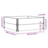 vidaXL Colliers de palette 2 pcs 100x100 cm bois de pin solide