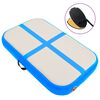 vidaXL Tapis gonflable de gymnastique avec pompe 60x100x15 cm PVC Bleu