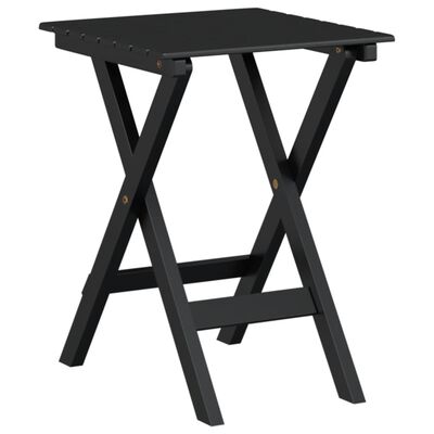 vidaXL Chaises à bascule lot de 2 table pliable noir massif peuplier