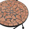 vidaXL Chaises de bistrot pliables lot de 2 terre cuite c&eacute;ramique