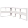 vidaXL Lit biblioth&egrave;que sans matelas blanc 75x190cm bois de pin massif