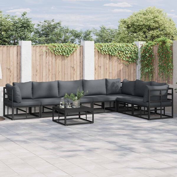 vidaXL Ensemble de canap&eacute; de jardin avec coussin 7 pcs