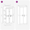 vidaXL Armoire de rangement Rose 60 x 40 x 140 cm Acier