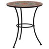 vidaXL Ensemble de bistro 3 pcs mosa&iuml;que Carreau c&eacute;ramique Orange/Gris