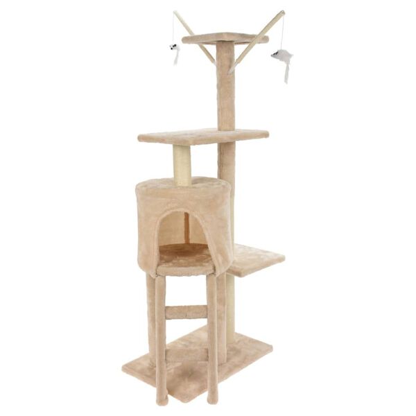 Pets Collection Tour &agrave; gratter pour chats 45x30x110 cm Beige