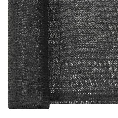 vidaXL Filet brise-vue PEHD 1,5 x 50 m Noir