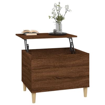 vidaXL Table basse Chêne marron 60x44,5x45 cm Bois d'ingénierie